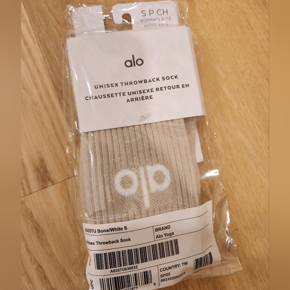 ALO | Throwback Sock In Bone/White - Picture 2 of 4